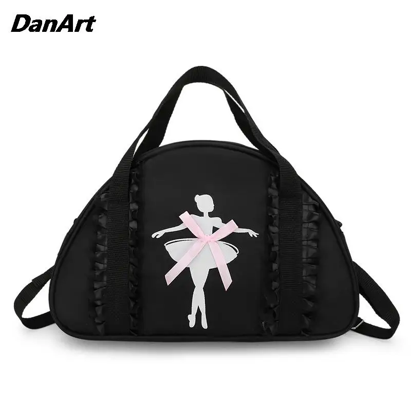 Borsa da ballo monospalla per bambini borsa da ballo per principessa in pizzo per ragazze borse sportive per ginnastica per bambini borsa da ballo per balletto latino