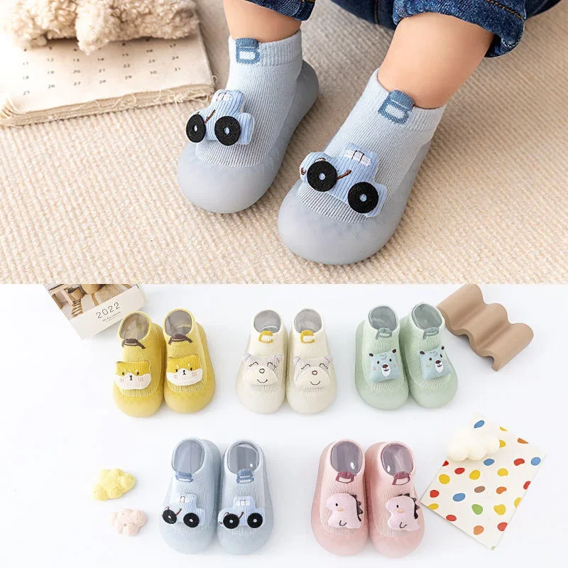 2024 Spring/summer New Baby Cute Cartoon Floor Socks for Men and Women Children Soft Sole Non-slip Indoor Toddler Shoes