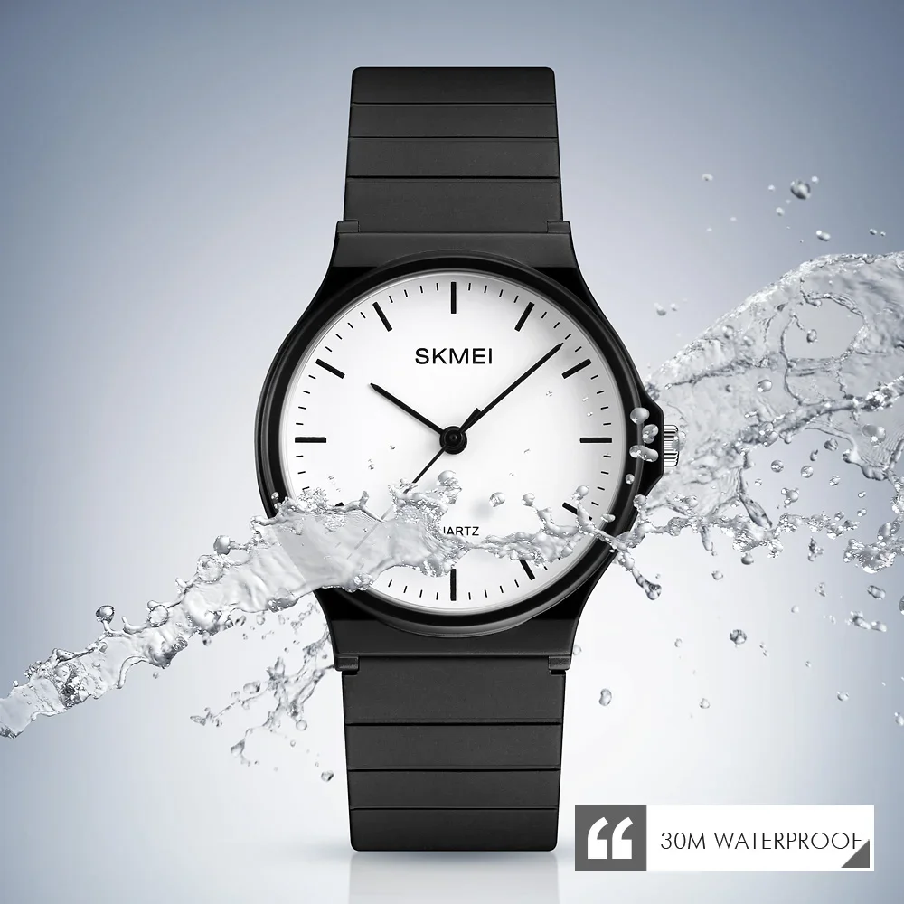 SKMEI 1419 Luxury Women Quartz Watches Fashion Silicone Waterproof Simple Sport Women Wristwatches Girls Clock Montre Femme