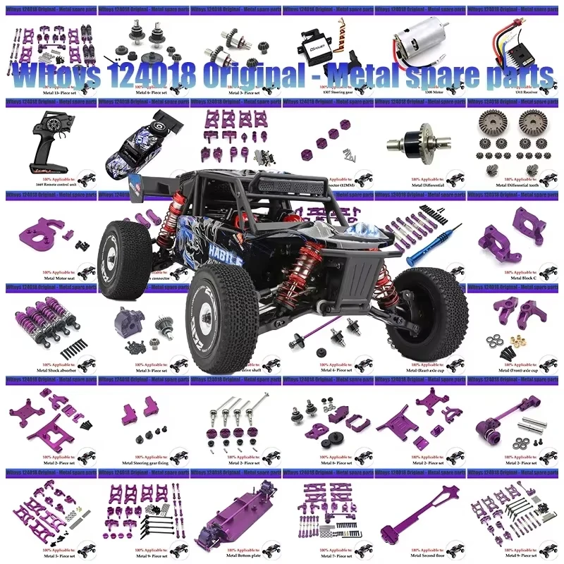 

WLtoys 124018 124019 1/12 RC Car Original Spare Parts Swing Arm C Seat Bottom Motor Differential Gearbox Shock Absorbers Tire