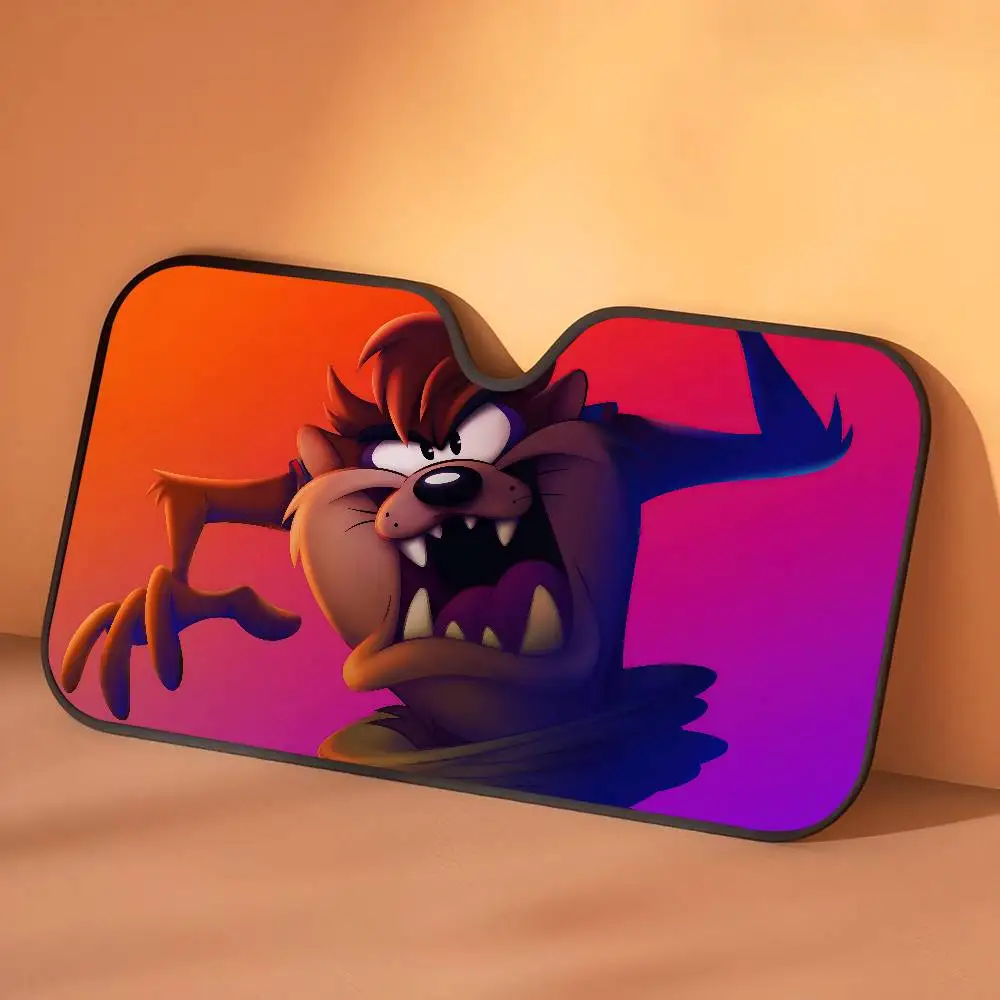 Taz mania pára-brisa pára-brisas capa de sol sombra de sol auto viseira de sol carro-cobre proteção solar do carro