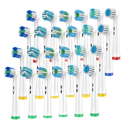 Têtes de rechange pour brosse à dents électrique Oral B, blanchiment 3D, nettoyage de précision, action du fil dentaire, action croisée, soin des gencives, sensible, 4 pièces