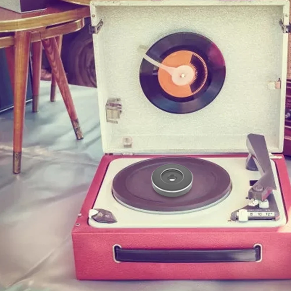 45 محول ألومنيوم 7 بوصة مسجل فينيل قبة ملحق القرص الدوار متانة عالية يقلل من اهتزاز الرنين