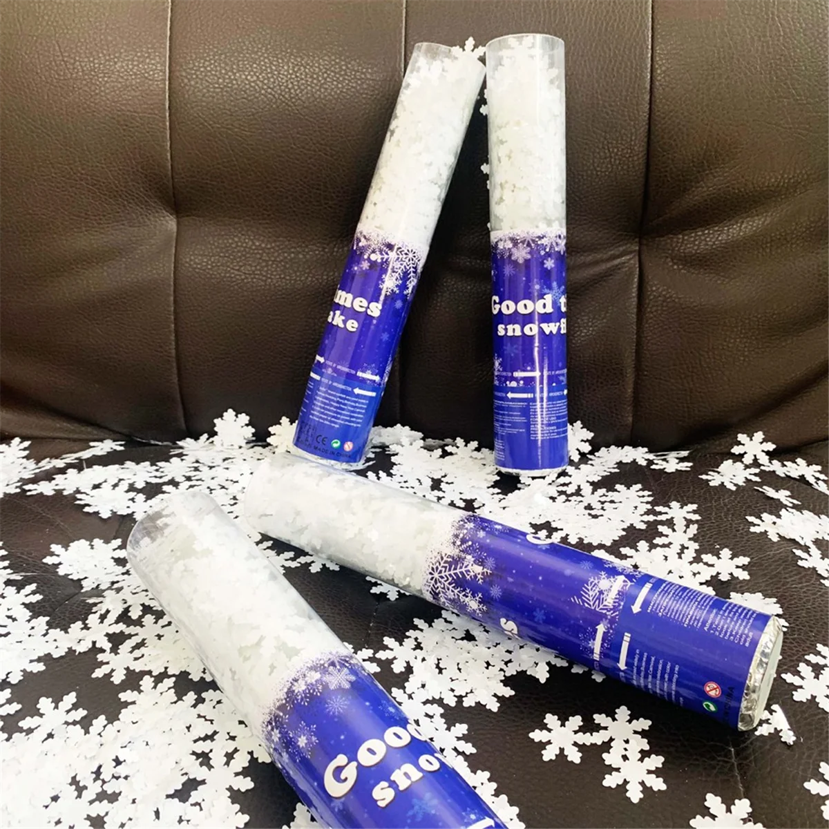 ATYP ندفة الثلج الدعائم جو الديكور ندفة الثلج السنة الجديدة موضوع الدعائم التصوير الديكور