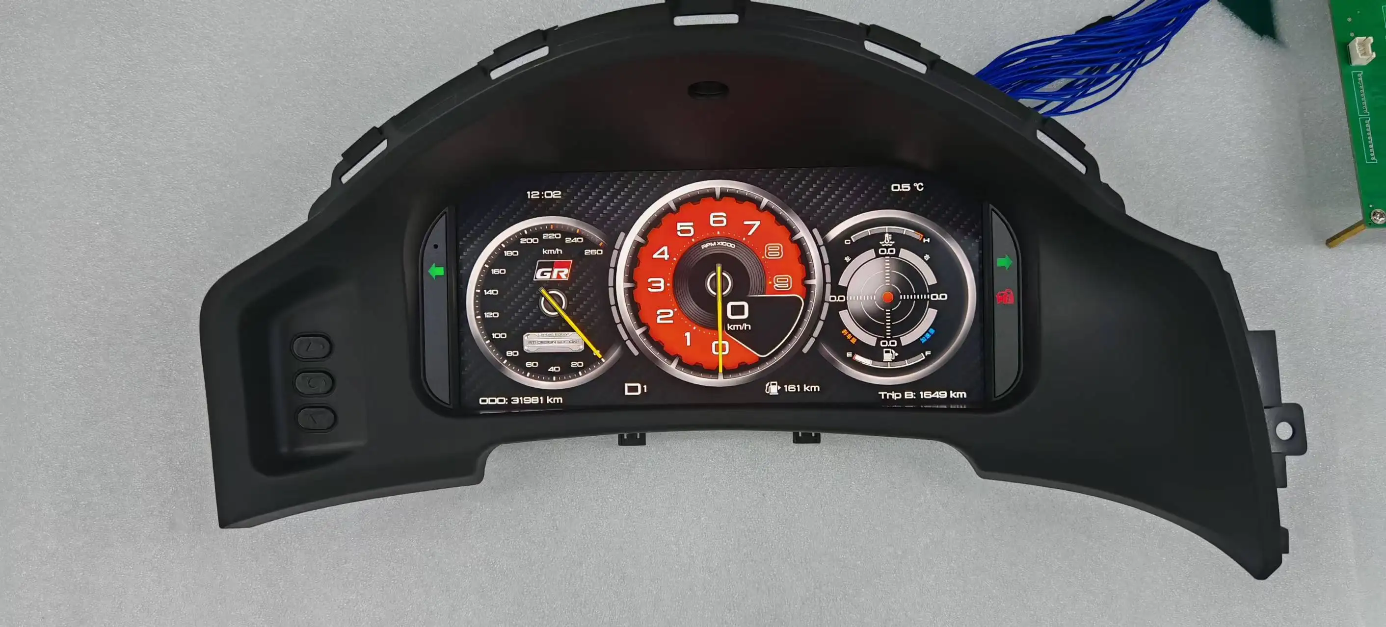 

Автомобильный цифровой кластер для Toyota 86, концепция 2013-2019, авто приборная панель, спидометр, одометр, вихревой счетчик кабина, приборная панель