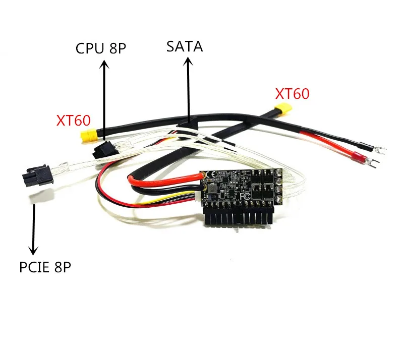 High Quality DC-ATX-600W 12V input DC-ATX Peak PSU Pico ATX Switch Mining PSU 24pin MINI ITX DC ATX PC Power Supply