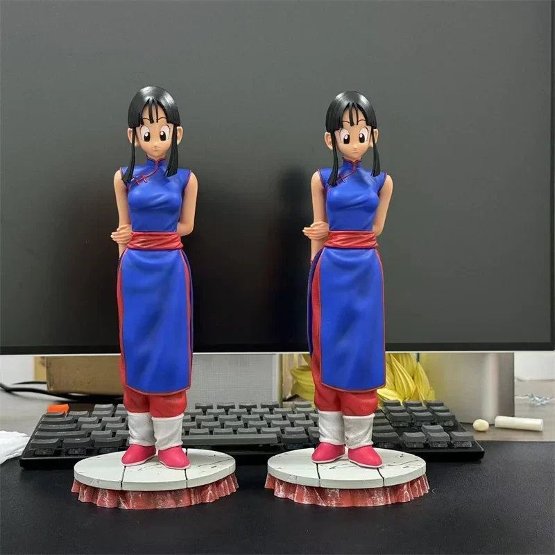 New 28cm Dragon Ball Action Figure Gk Cheongsam Chichi Figure Martial Arts Association Pvc Model Desktop Ornaments Toys  Gift