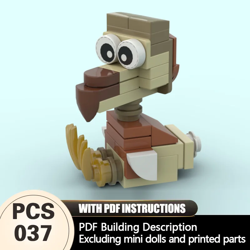 

Creators Animal Series Model MOC Building Bricks Funny Tan Dodo Modular Technology Gifts Holiday Assemble Children Toys Suit