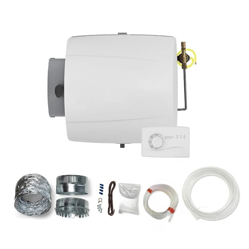 500M 12-gal. Whole-House Small Bypass Evaporative Humidifier + Humidifier Installation Kit