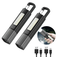 Xiaomi Mini Outdoor LED Flashlight Torch Light XPE Super Bright Flashlights with Hook Camping Lights USB Rechargeable Zoomable