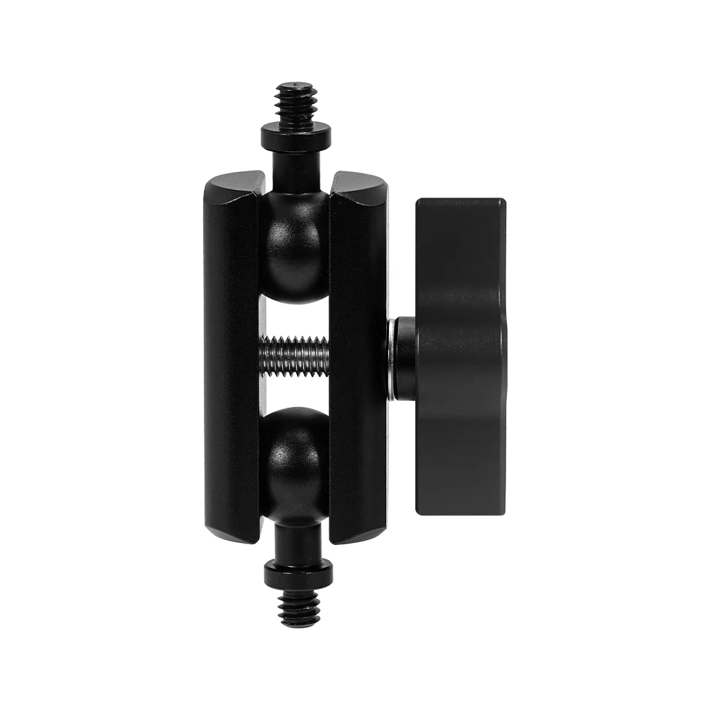 Aluminium-Doppelsockel-Arm-Verlängerungshalterung für 17 mm Kugelkopf-Clip-Halter, Lichtklemme für RAM für Gopro 13 12 Insta360 X4 Kamera – Detail 10