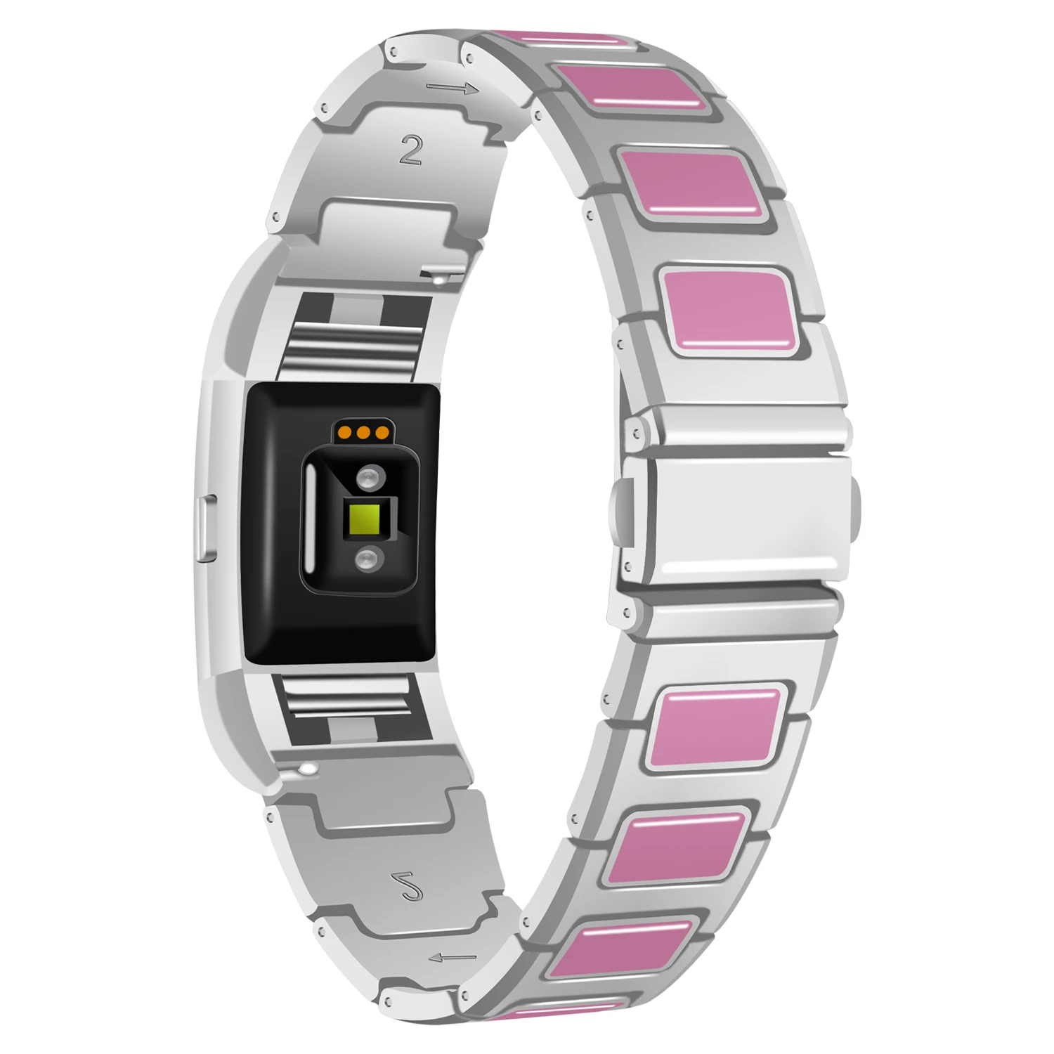 Металлический керамический ремешок для Fitbit Charge 5 6, умный аксессуар для часов Fitbit Charge 2 3 4, сменные аксессуары, браслеты