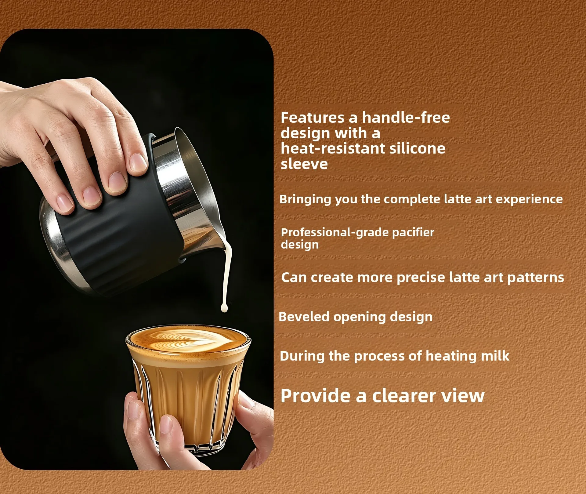 304 Stainless Steel Hand Brew Coffee Pot 350ml Durable Anti Scalding Long Spout Pour Over Kettle for Home and Cafe Use