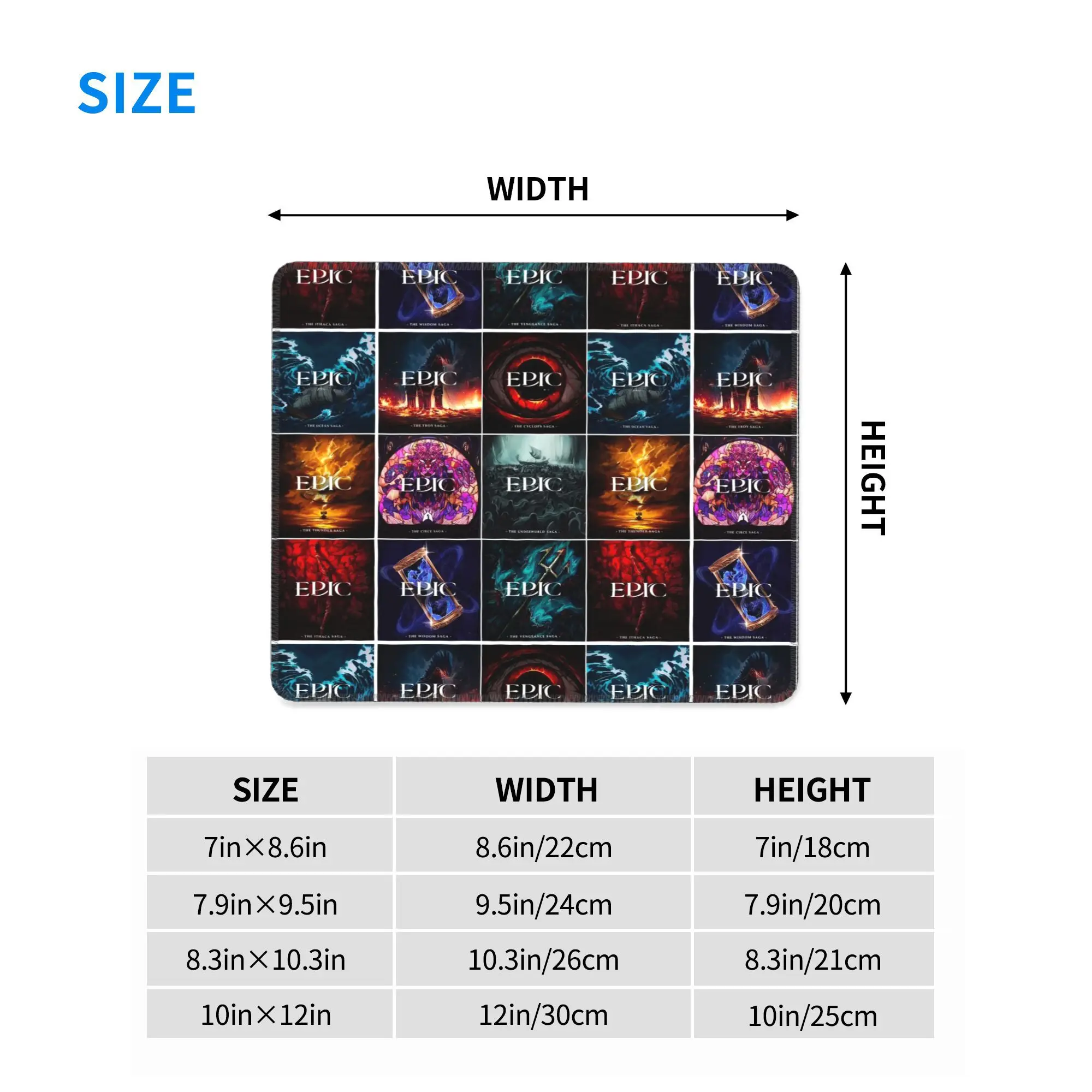ملحمة الموسيقية ساغا يغطي لوحة الماوس الكمبيوتر لوحة المفاتيح ماوس حصيرة ألعاب الكمبيوتر المحمول مكتب حصيرة مكتب الملحقات الجدول الحصير