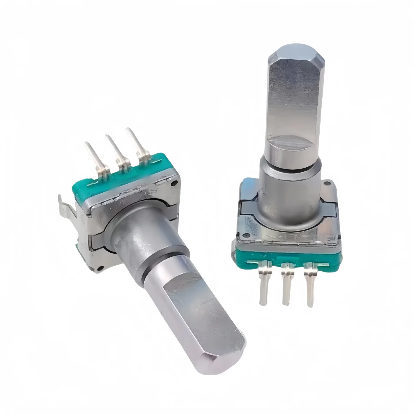 2pcs ALPS EC11 Rotary Encoder Code Switch 30 Position With Push Button Switch 5pin Handle Length 15/17/20mm Half Shaft