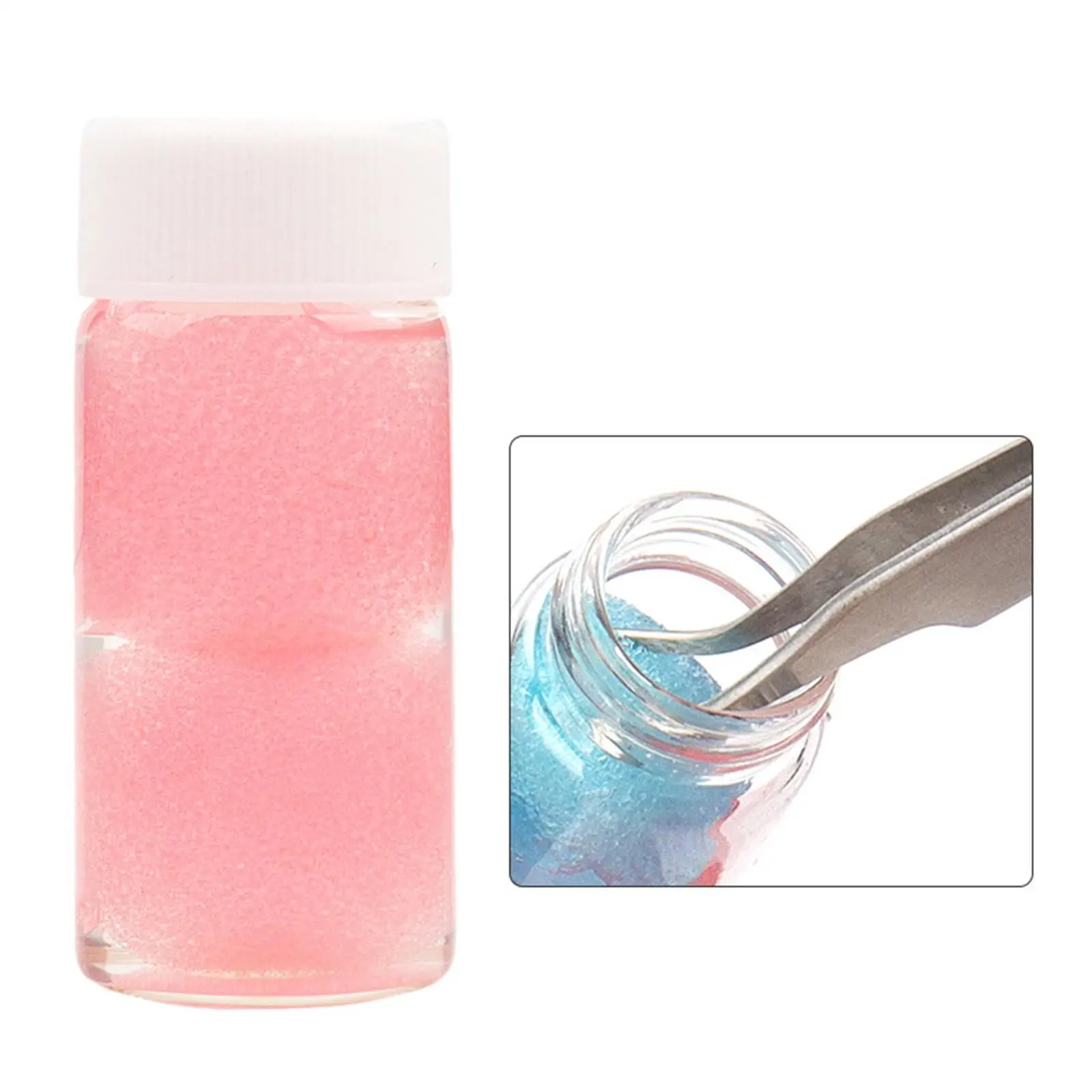 再利用可能なピンクのまつげピンセット洗浄ツール、まつげエクステピンセットクリーナー、オーガナイザー付き、家庭用およびサロン用