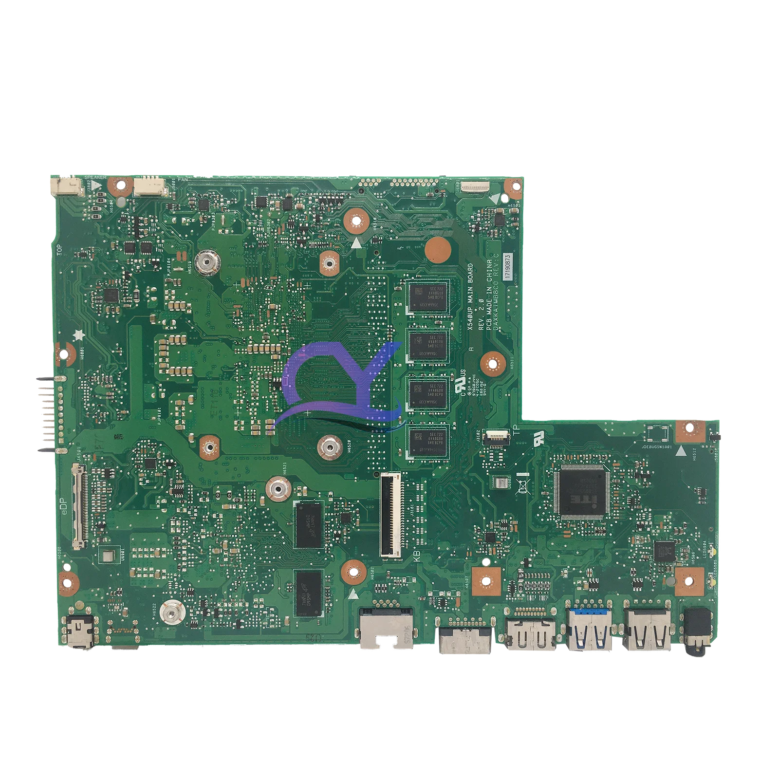 Imagem -02 - Placa-mãe Portátil para Asus Vivobook Teste 100 X540up R540u X540u F540u X540upr Mainboard 4g 8g Ram i3 i5 I77th °