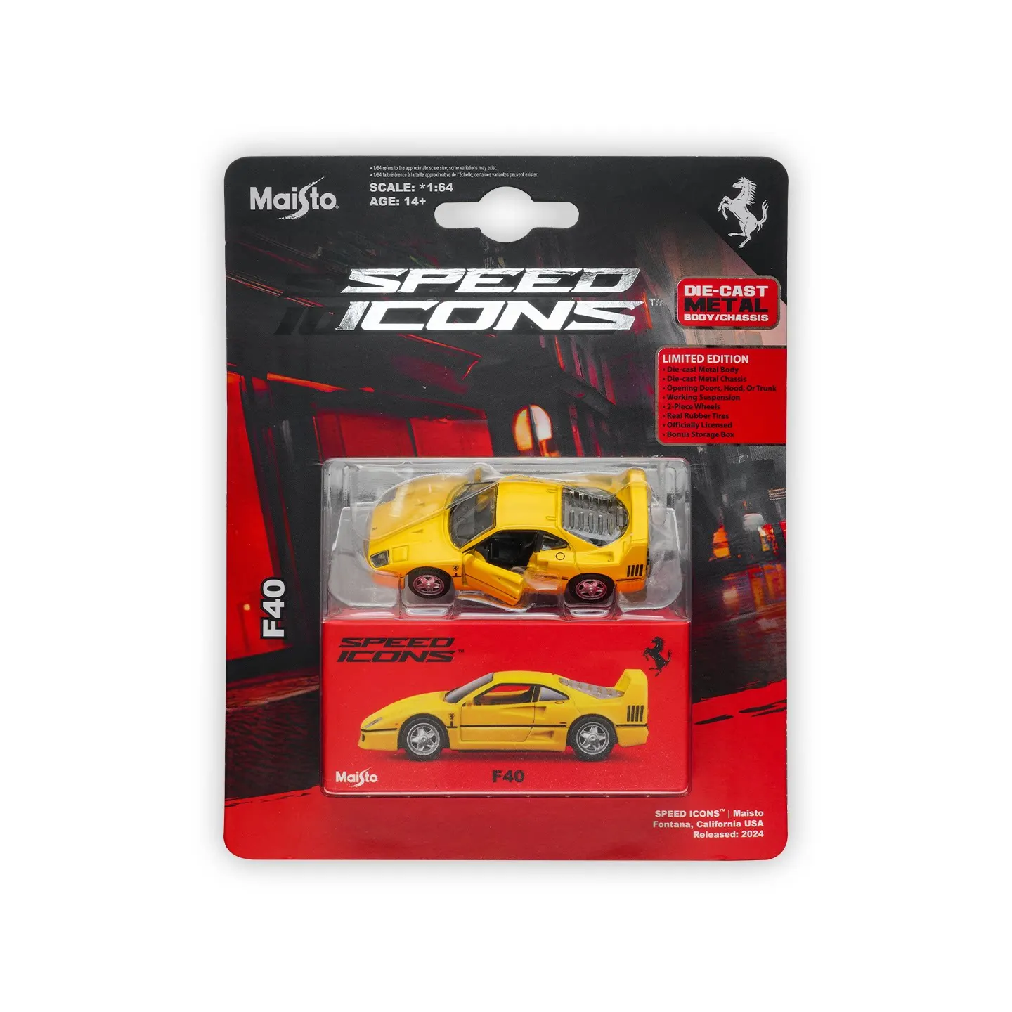 Maisto 1:64 Ferrari F40 F80 Miniatuur Diecast Alloy Automodel Speelgoed Rubberen Banden Collectors Display Limited Edition Collectie Speelgoed