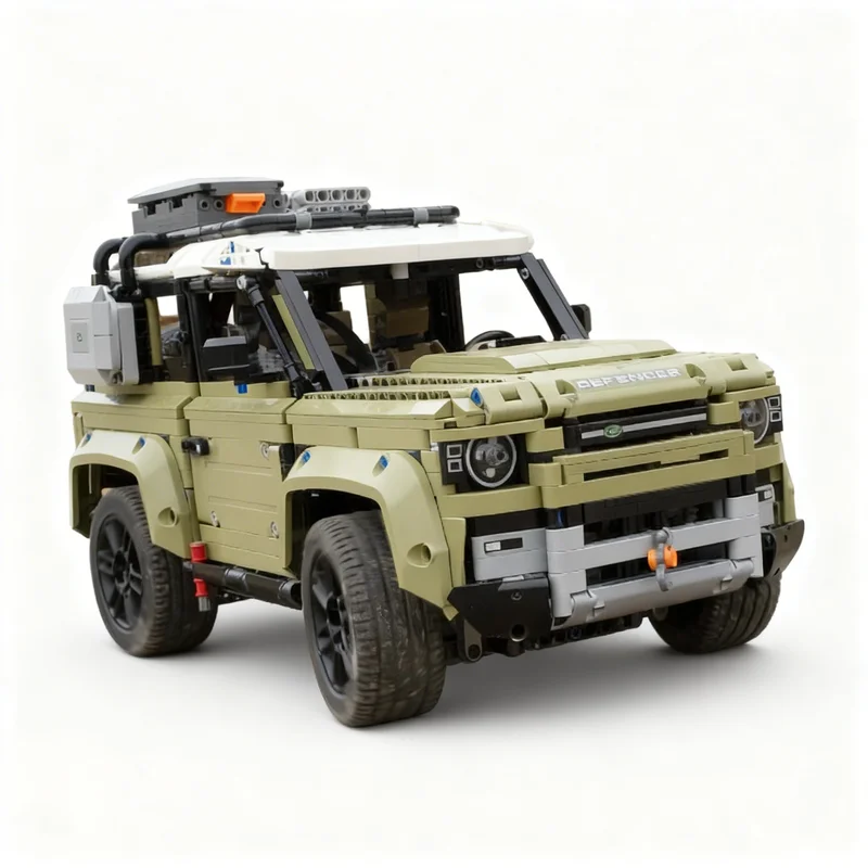2573pcs MOC Technical Full RC Technic Landrover Defender 1 Model Building Blocks Architecture Toy Christmas Gifts Idea DIY Kids