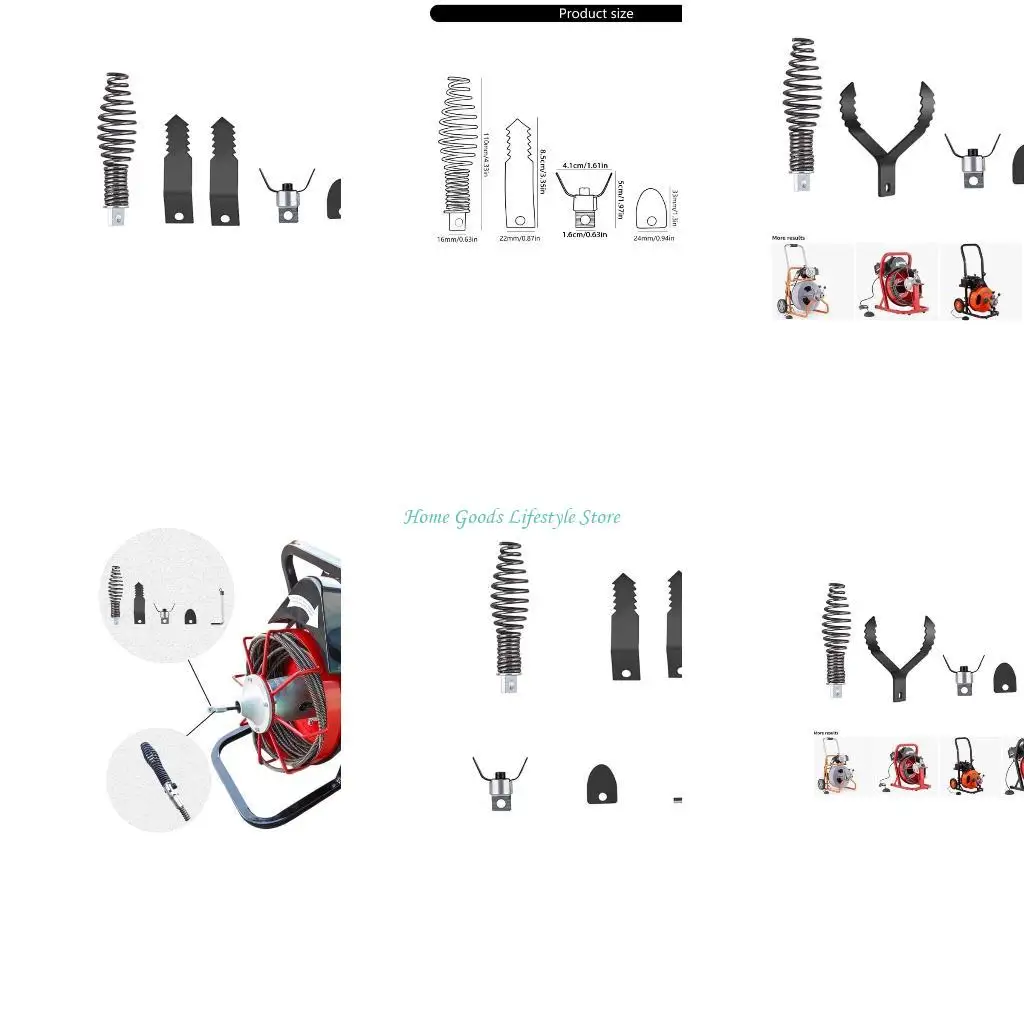 E74E 5Pc Drain Auge…