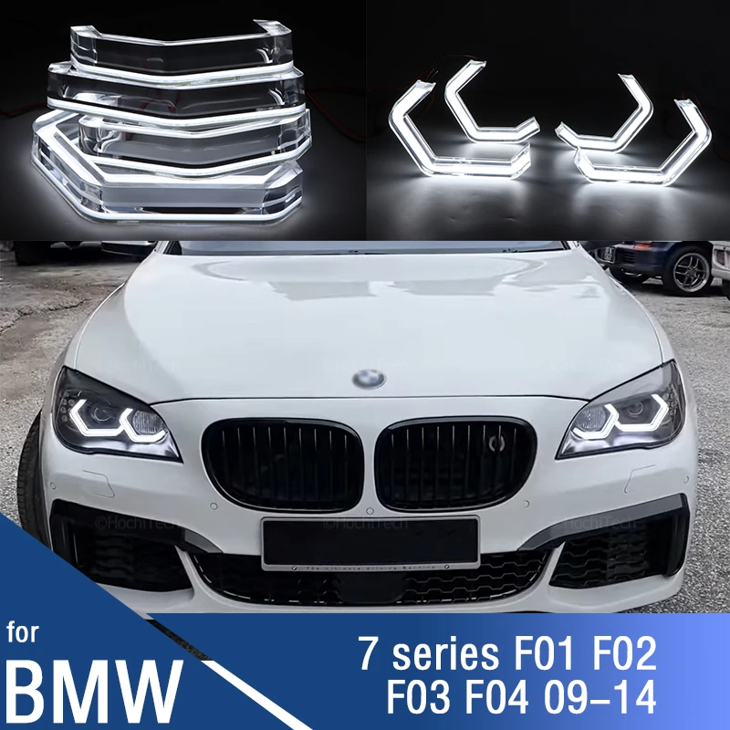 

for BMW 7 Series F01 F02 F03 F04 730i 730Li 740i 750i 750Li 760i 730d 09-14 LED Crystal M4 Iconic Style Angel Eyes Light