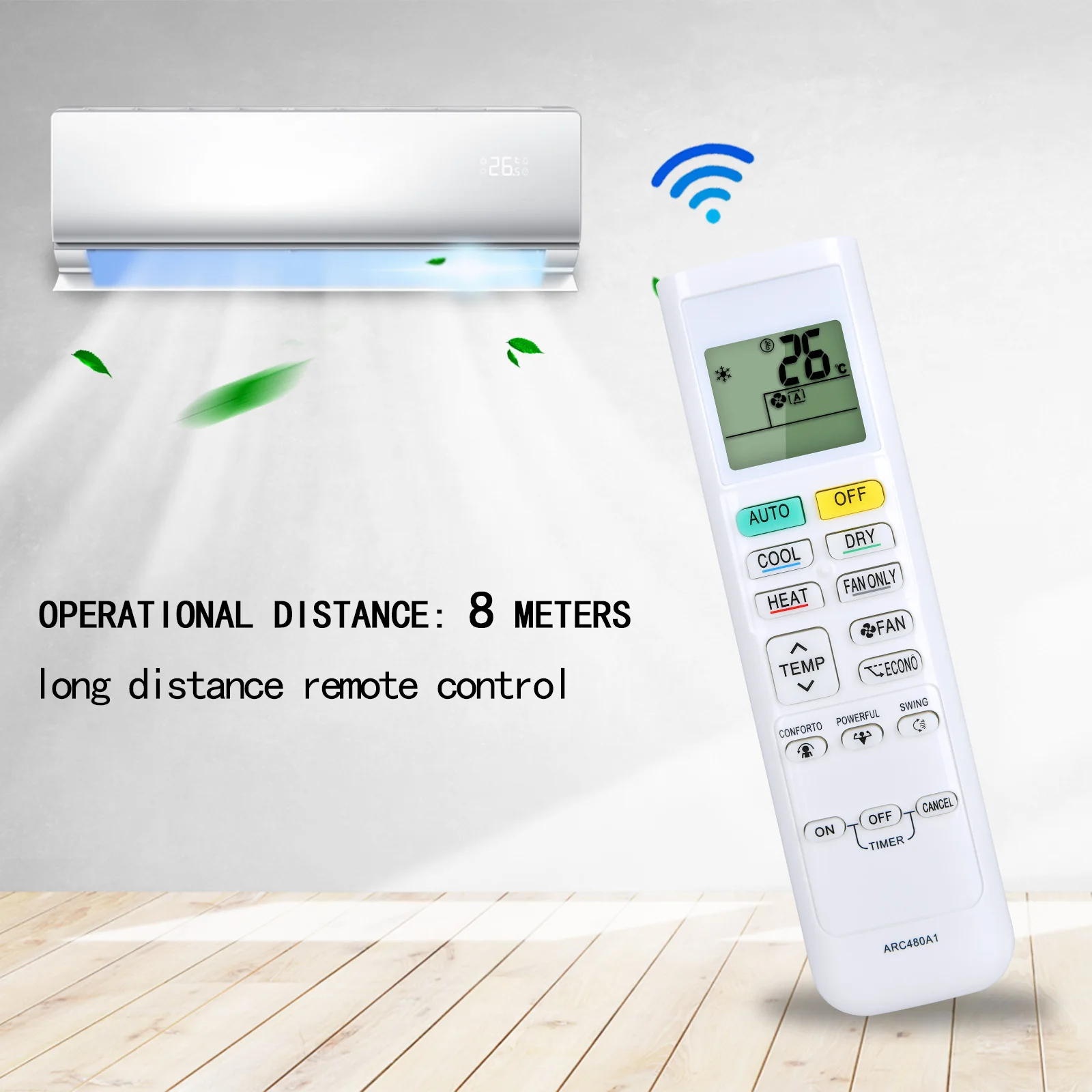 جهاز تحكم عن بعد بديل لمكيف هواء دايكن ، وحدة تحكم ، ARC480A11 ، ARC480A1 ، ARC480A13