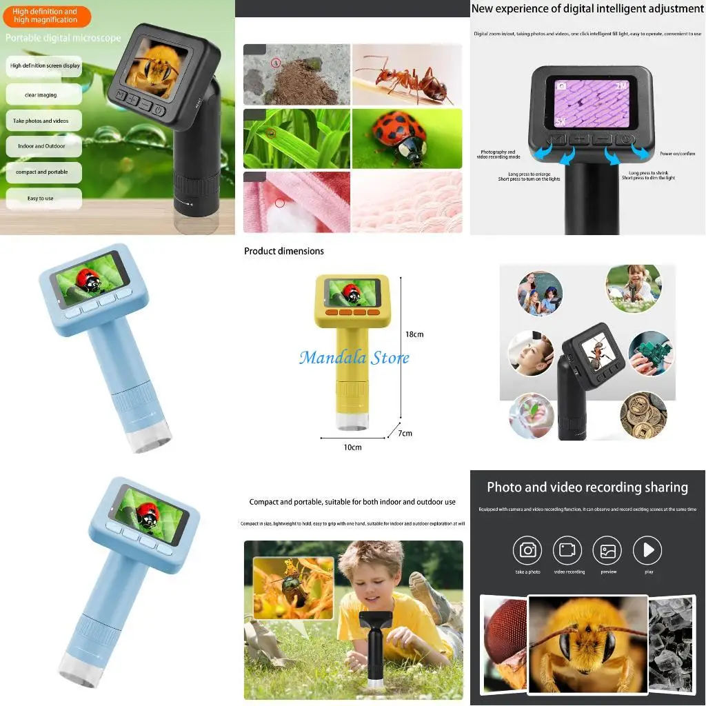 

U2JC Permanent Handheld Digital Instrument Long Battery Life Clear Picturing Detailed Study Applications