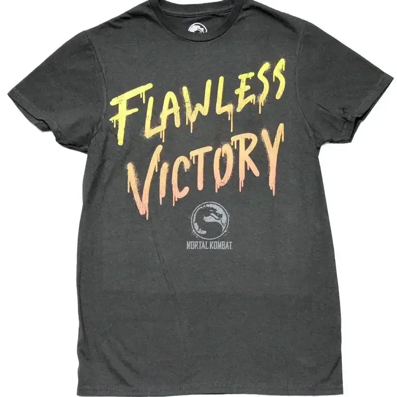 Mortal Kombat New Adult T Shirt Flawless Victory Dripping