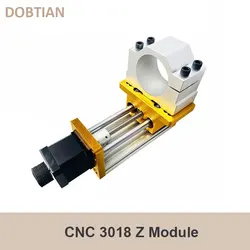 Motor de passo com eixo de zaxis deslizante, eixo Z, módulo CNC 3018 Plus, diâmetro 52mm, eixo 500W, alimentado por Nema17 42H