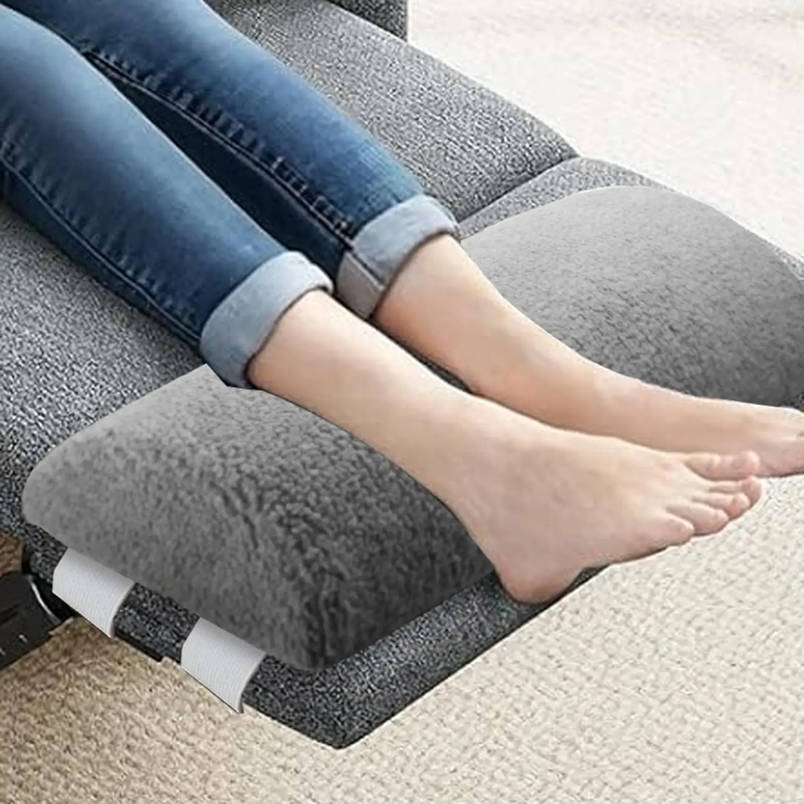 Recliner Leg Rest Cushion Leg Elevation Pad With Straps Slow-rebound Feet Elevation Cushion Sleeping Pad For Chair Bed Sofa