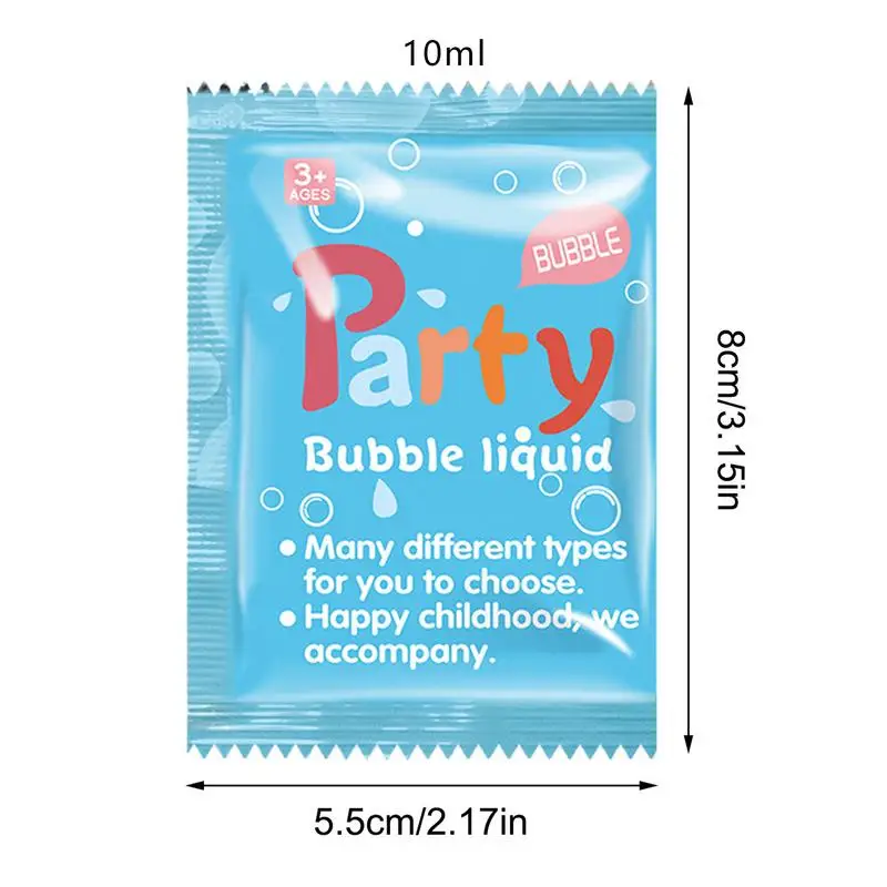 Paquet de concentré de solution à bulles pour enfants, eau, barre de savon liquide, jouets sûrs, faveur de fête, eau portable, 10ml