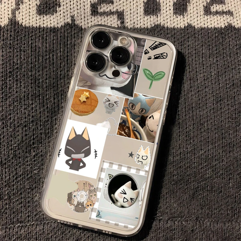 INS Cute Toro Inoue Cat Clear Case per Samsung A73 A72 A71 A55 A52 A51 A50 A35 A33 A32 A31 A30 A24 A23 A22 A13 A12 A05 5G Cover