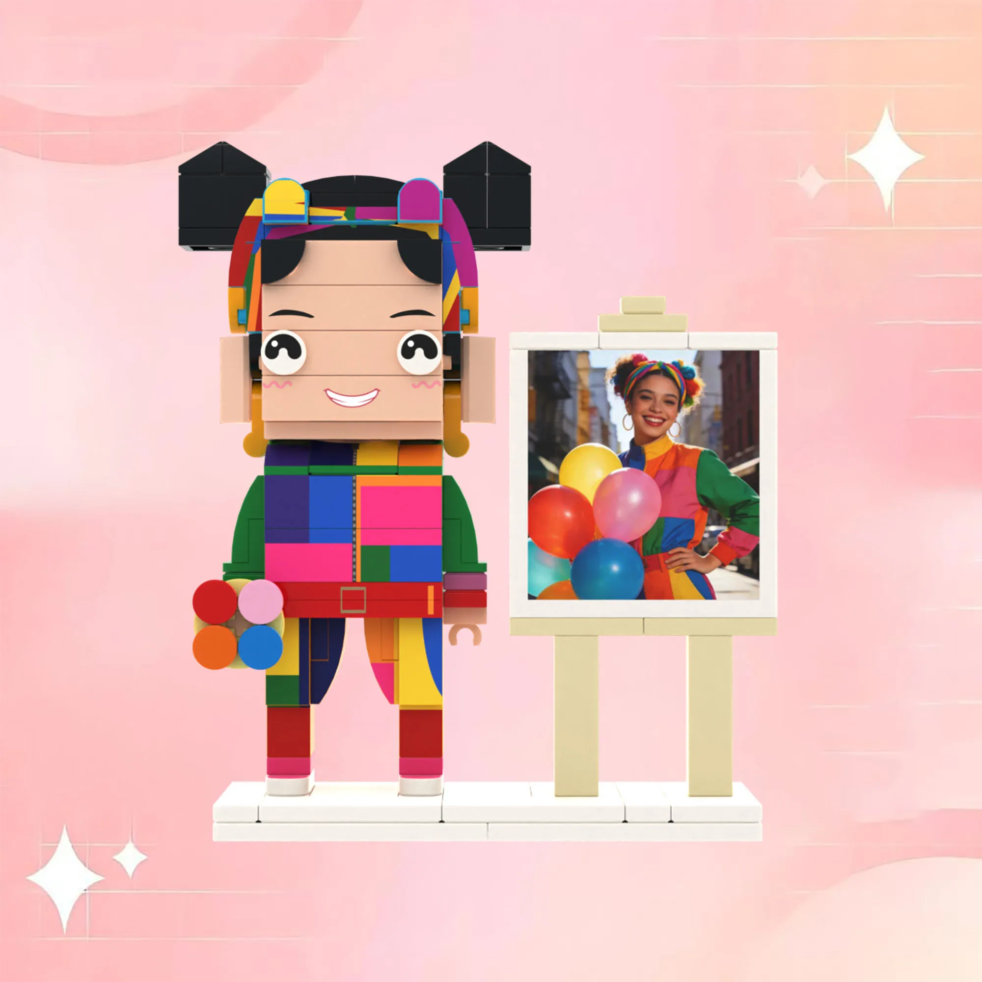 

People Character Customization Granules Photo Ornament Unique Decoration Great Gift for Yourself My Custom Brickfigures