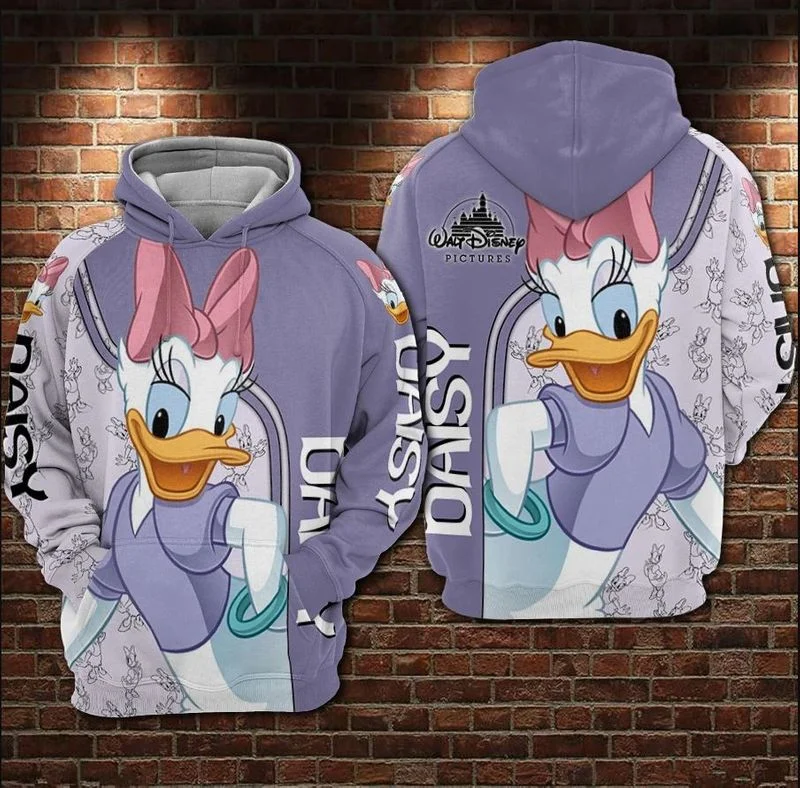 

Daisy Duck Disney Unisex Cartoon Graphic 3D Hoodie