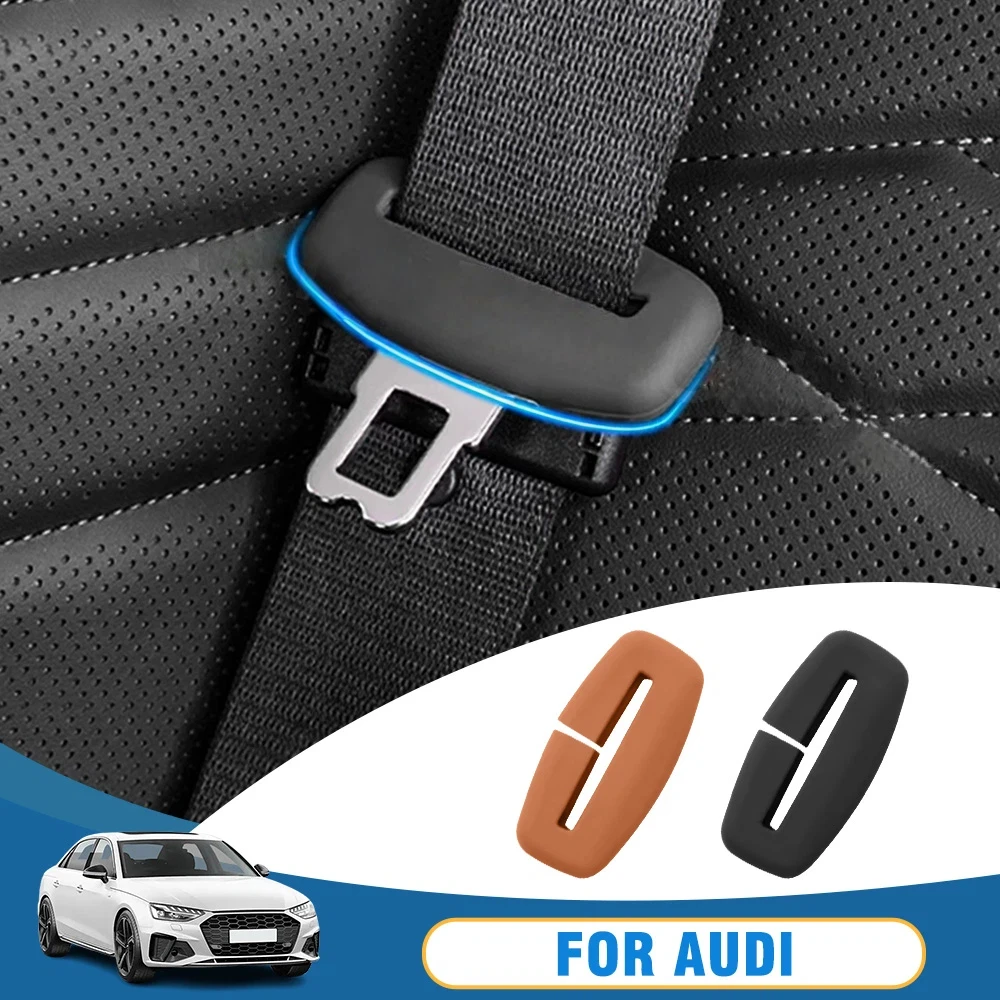 

For Audi Q3 2013-2021 2022 2023 2024 2025 Car Seat Belt Buckle Protector Cover SiliconeSeat Belt Buckle Car Interior Accessories
