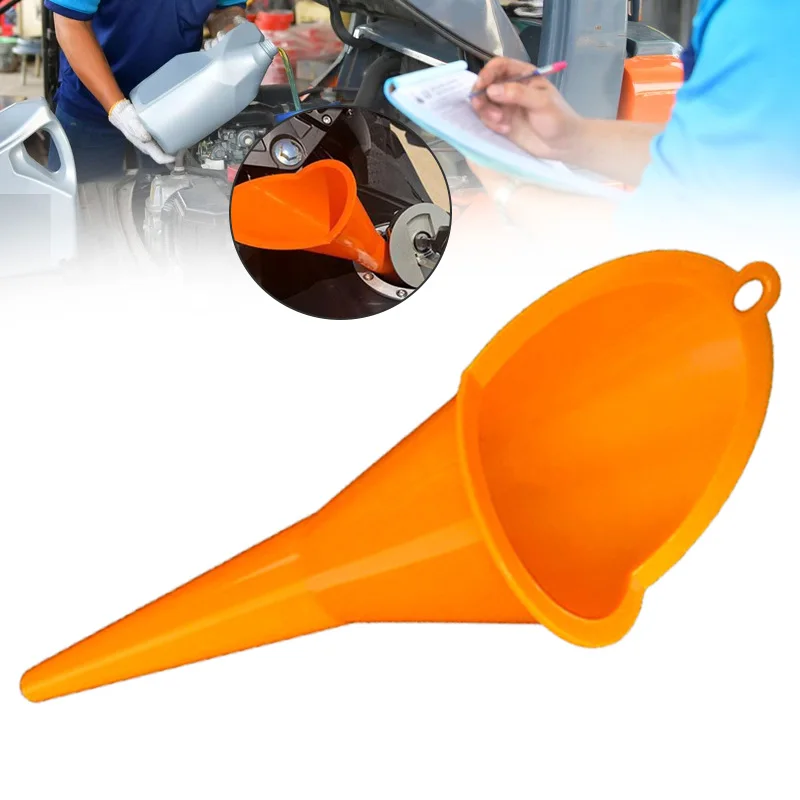 Universal Refueling Funnel Hands-free Plastic Glue Funnel Long Mouth Plus Oil Fuel Treasure Additive Filter Motorcycle Special