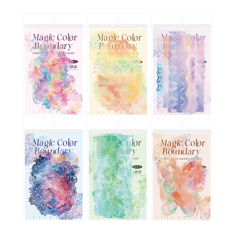 

12 упаковок/лот, серия красочных бордюр, милые ретро декоративные наклейки для домашних животных