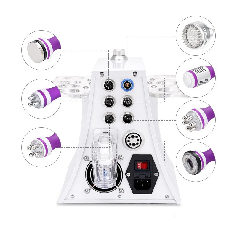 Seven in One, Hot and Cold Induction Device, RF Color Light Microcurrent 40K Body Analyzer