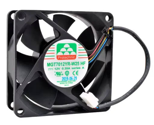 

For server chassis power supply MGT7012YR-W25 HF 7cm 70mm fan 70x70x25mm DC12V 0.39A 4 lines 4pin cooling fan