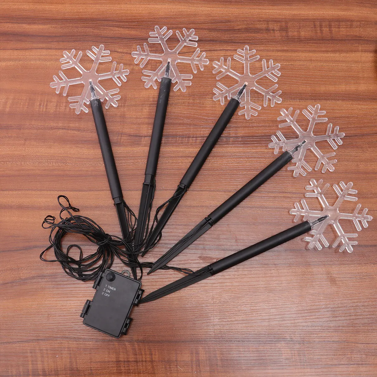 

Christmas Snowflake LED Acrylic Garden Stake String Light Outdoor Lawn Lamp Yard Patio Decoration Energy Saving High Heat