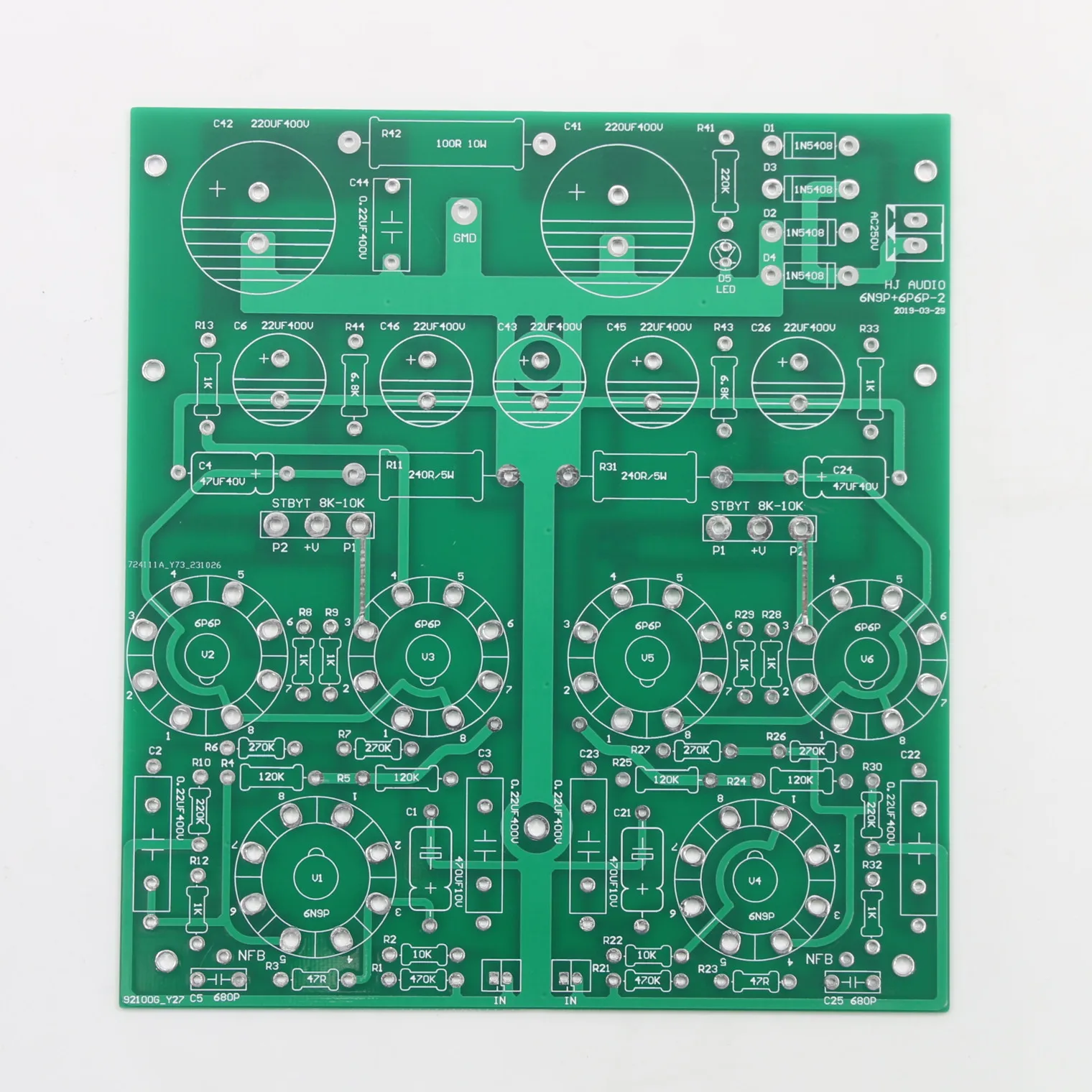 6N9P + 6P6P вакуумная трубка Push-pull Плата усилителя HiFi стерео 2*12 Вт домашний аудио комплект усилителя мощности