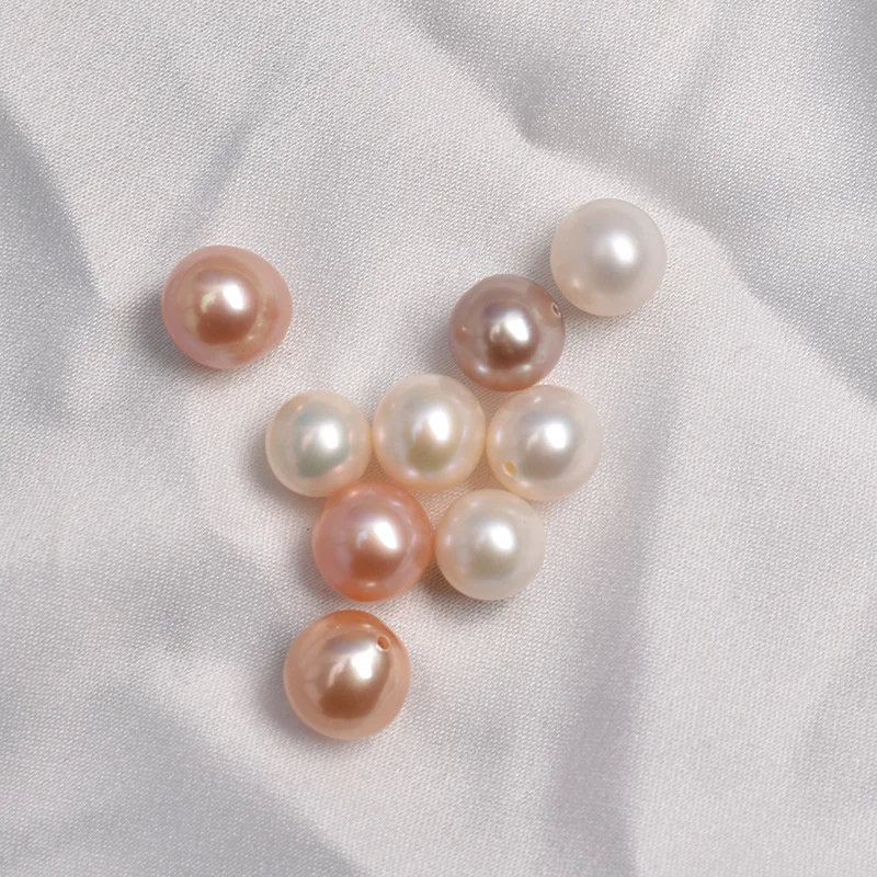 

2A Natural Fresh water Pearl Zhuji Factory Wholesale 2-11mm White Round Loose No/Half/Full Hole Pearls Beads for Jewelry DIY