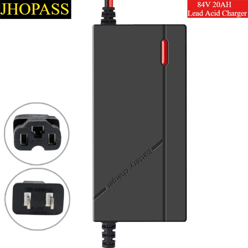 

Smart 84V 20AH LED Display Lead acid AGM GEL SLA VRLA battery charger for Scooter E-bike Motorcycle&AC110V-220V EU AU UK US plug