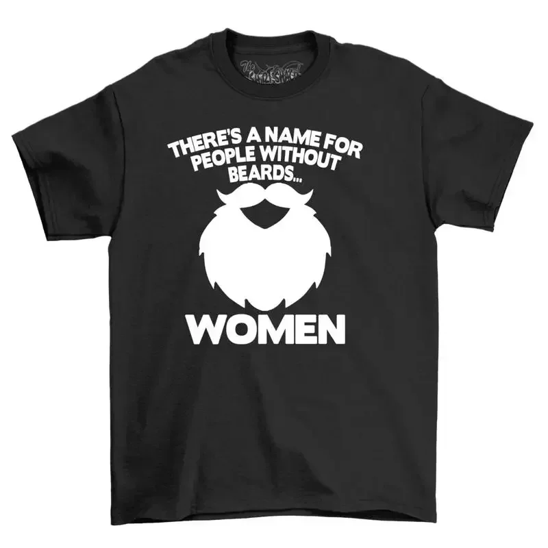 Camiseta divertida para hombre, novedad 2023, personas sin barba, papá
