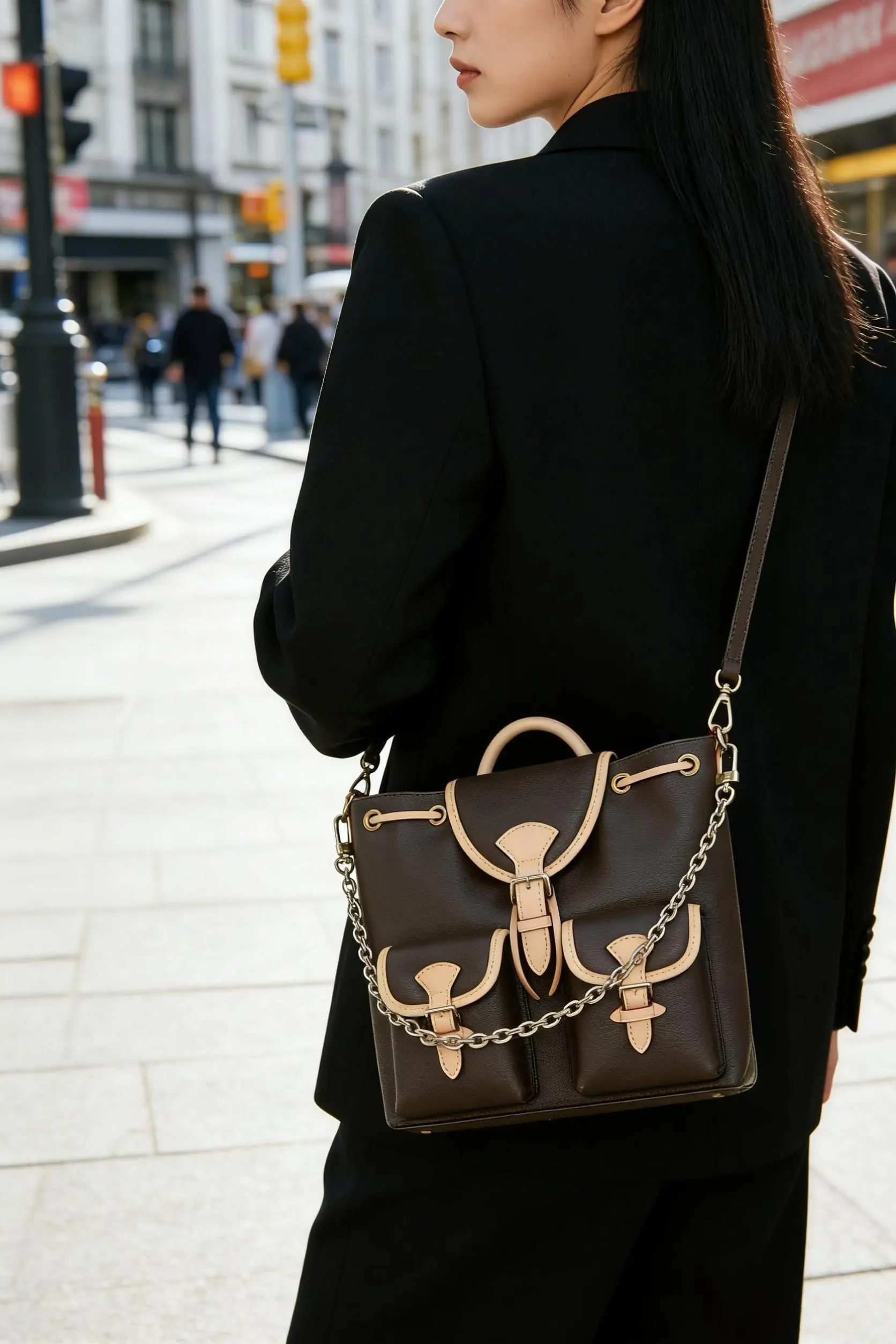 New Women's Luxury Vintage Single-Shoulder Bag Multi-Functional Crossbody Bag