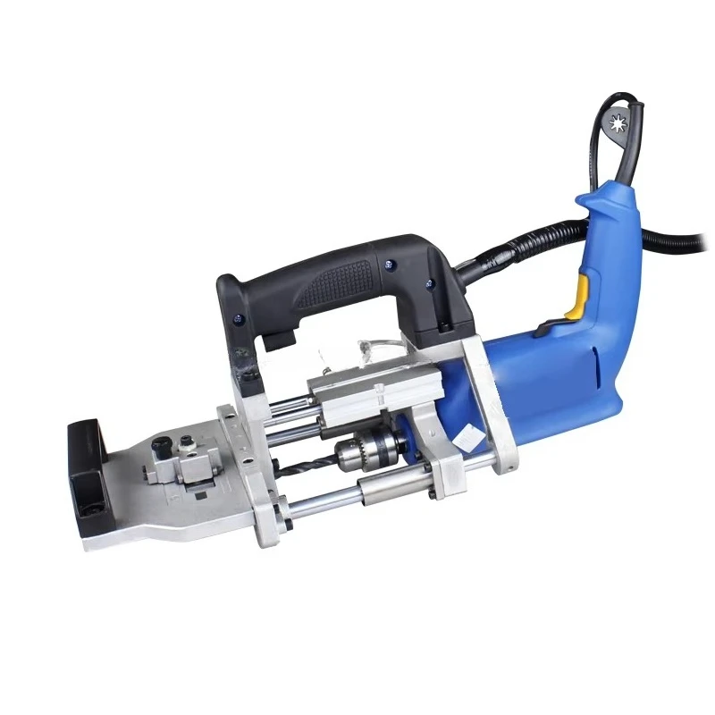 Hand Held Side Hole Drill Equipment Desktop Portable Side Hole Drilling Tool Woodworking Punching Machine 220V 500W
