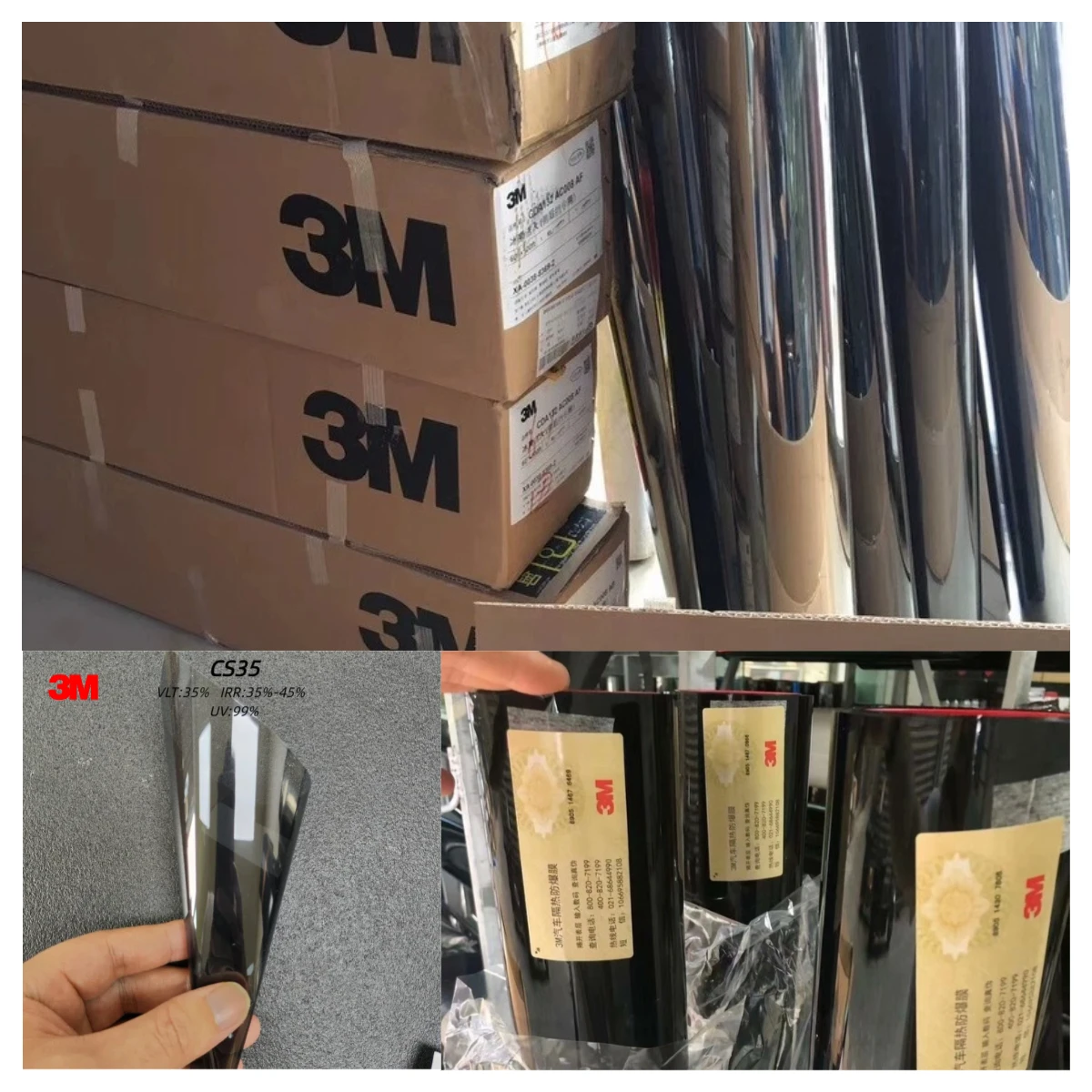 

35% VLT Light Grey 3M Ceramic For Auto Windows Architectural Glass Household Glass Solar Control Cool Technology Glare Reduction