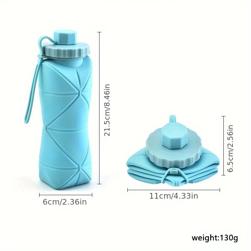 New Creative Silicone Folding Water Cup Outdoor Portable and Scalable Water Cup Sports Water Bottle Travel Water Cup Handy Cup