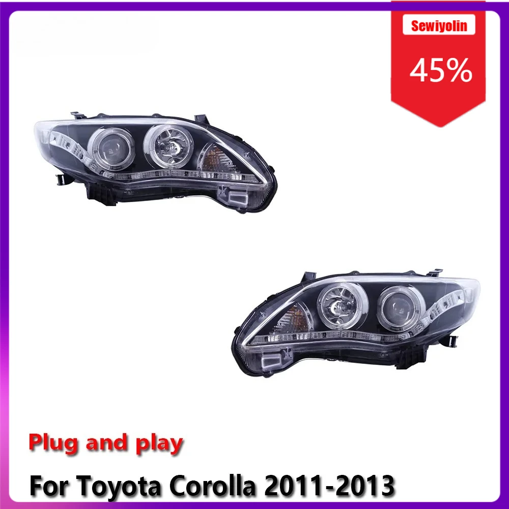

Автомобильные светодиодные лампы Sewiyolin в сборе для Toyota Corolla 2011-2013, противотуманные фары DRL, стоп-сигнал поворота