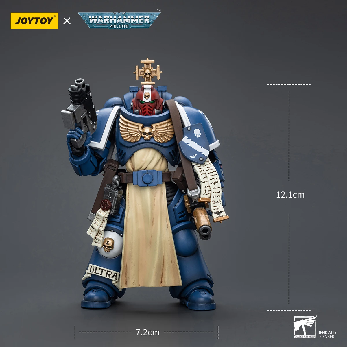 JOYTOY Warhammer 40K figurka Sternguard weteran sierżant z karabinem automatycznym Anime figurka wspólne ruchome zabawkowy model prezent